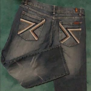 7 for all man kind capris size 34